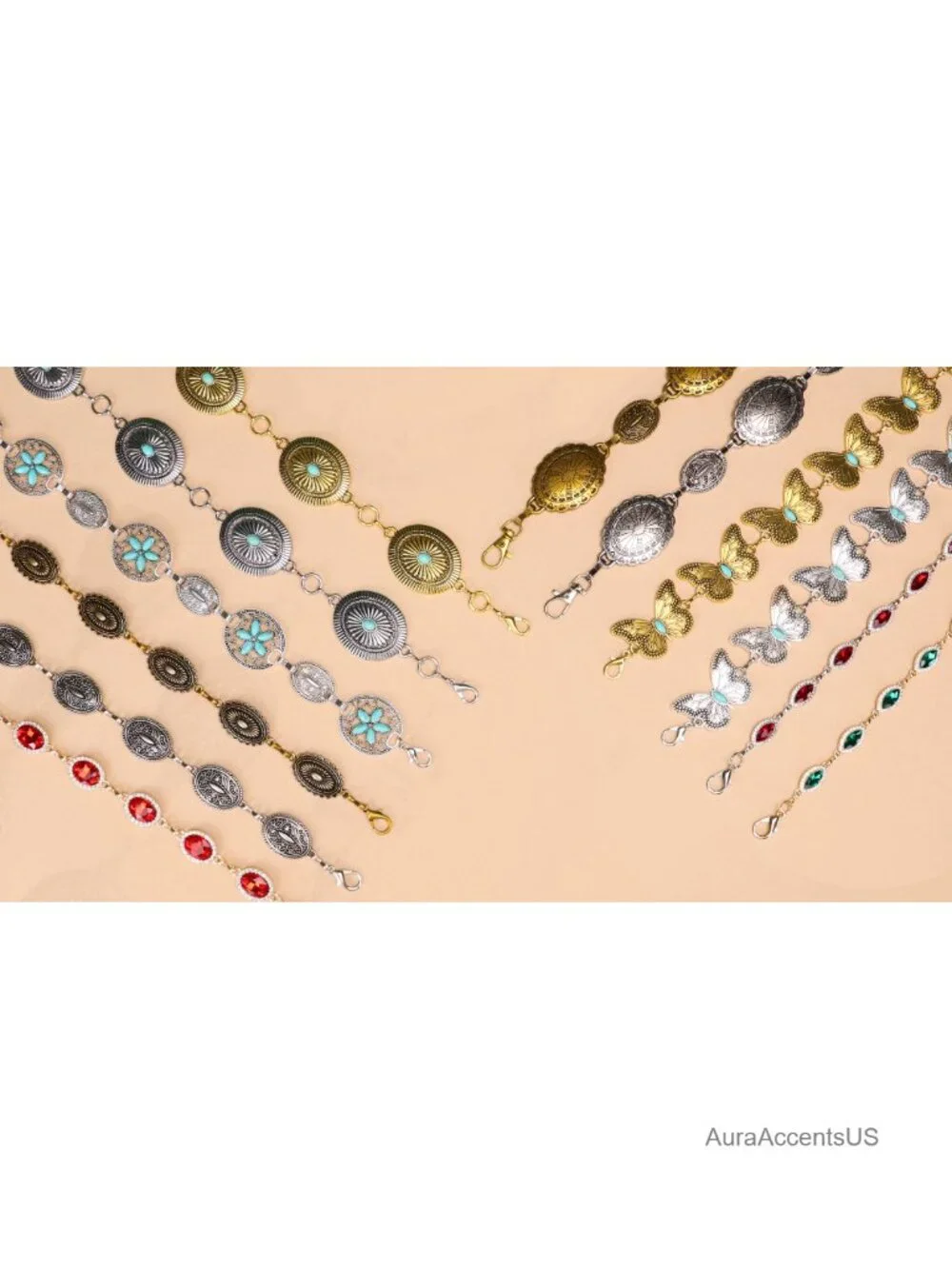 Elastic Waist Chain Belt with Pearl Accents for Bridal Party